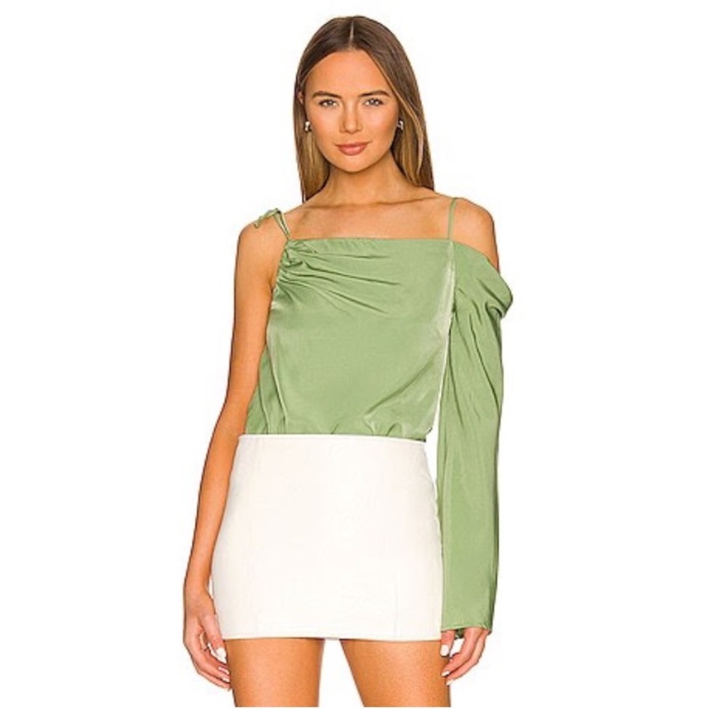 NWT Revolve Camila Coelho Kimley Body Suit in Jade Green Size: XS
